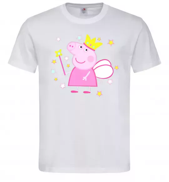 Мужская футболка Пепа фея Белый фото