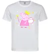 Мужская футболка Пепа фея Белый фото
