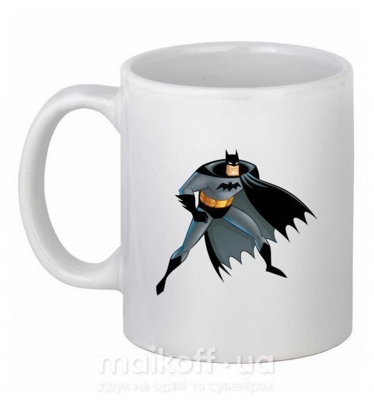 Чашка керамічна Batman cartoon Білий фото