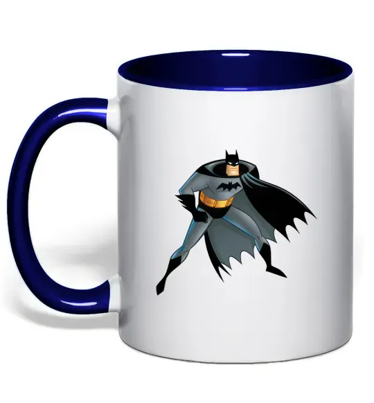 Чашка з кольоровою ручкою Batman cartoon Глибокий темно-синій фото