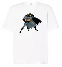 Футболка Оверсайз Batman cartoon Белый фото