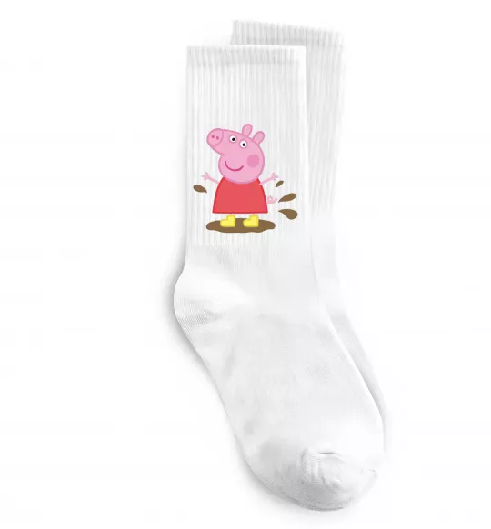 Носки Пепа калюжа Белый фото