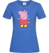 Женская футболка Пепа калюжа Ярко-синий фото