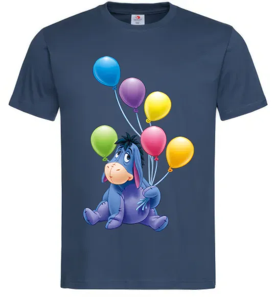 Чоловіча футболка Віслючок Темно-синій фото