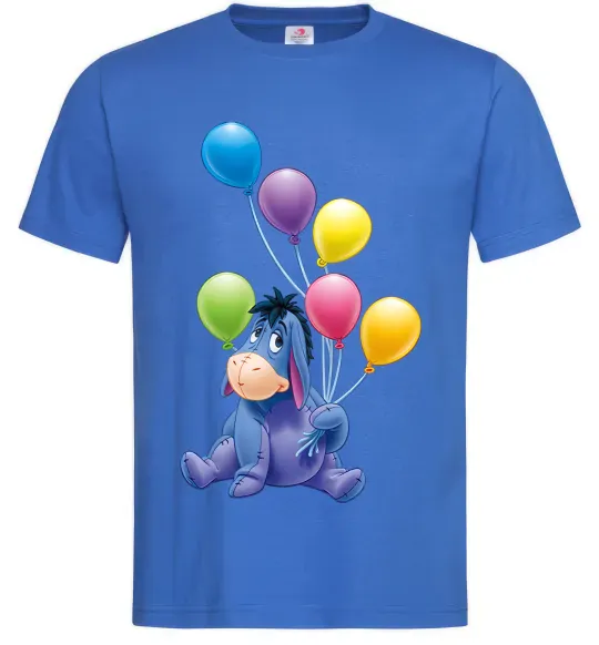 Чоловіча футболка Віслючок Яскраво-синій фото