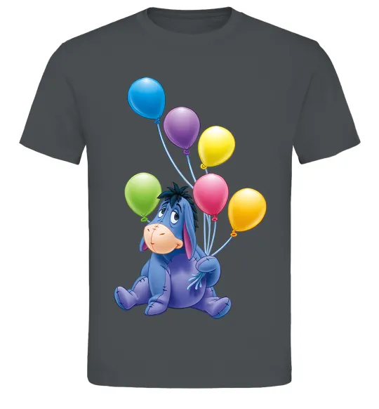 Чоловіча футболка Віслючок Графіт фото