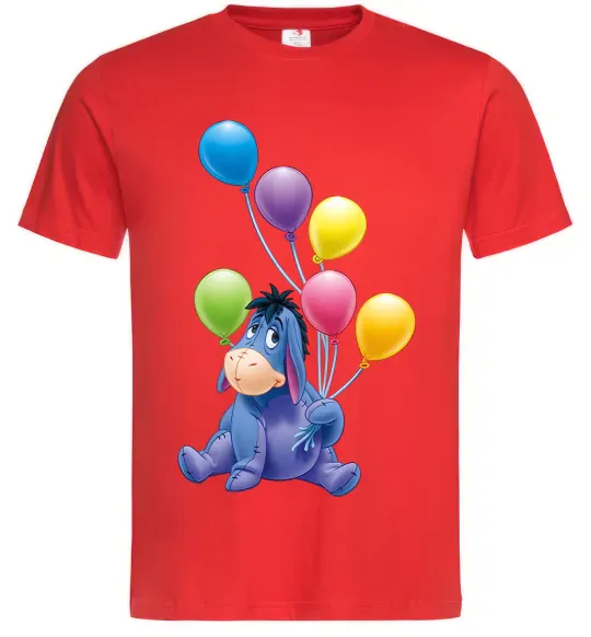 Чоловіча футболка Віслючок Червоний фото