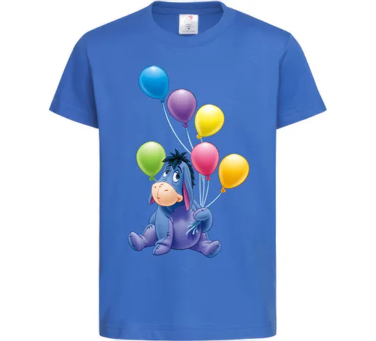 Дитяча футболка Віслючок Яскраво-синій фото