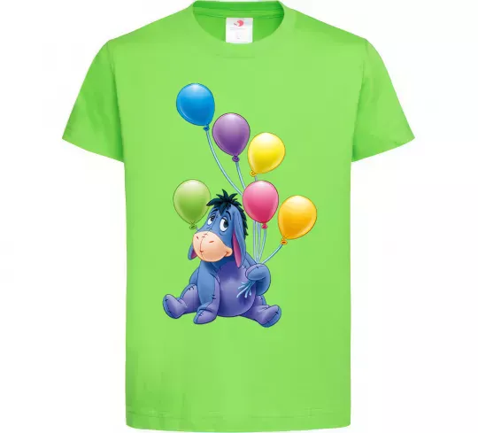 Дитяча футболка Віслючок Лаймовий фото