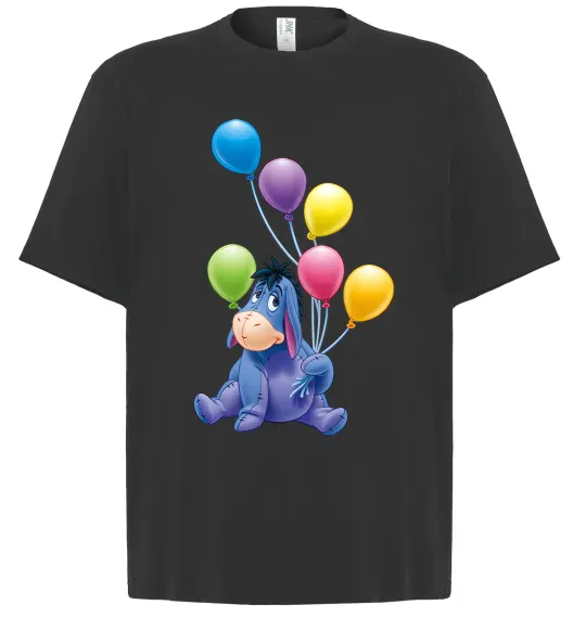 Футболка Оверсайз Віслючок Черный фото