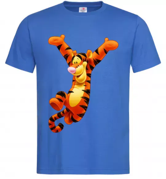 Чоловіча футболка Тигра Яскраво-синій фото