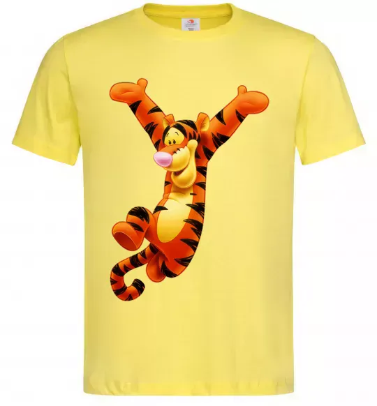 Чоловіча футболка Тигра Лимонний фото