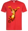 Чоловіча футболка Тигра Червоний Чоловіча футболка Тигра Червоний фото
