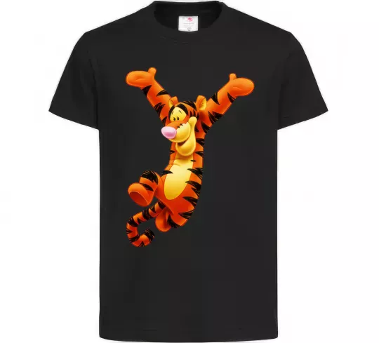 Дитяча футболка Тигра Чорний фото