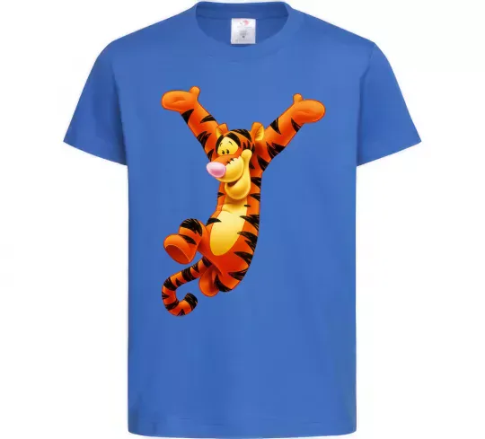 Дитяча футболка Тигра Яскраво-синій фото