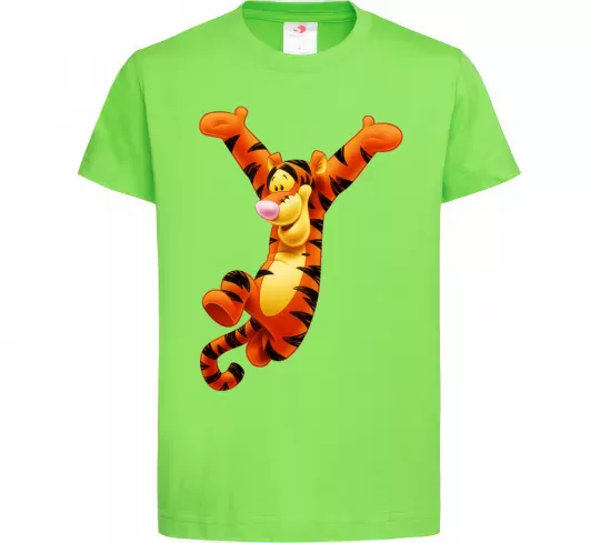 Дитяча футболка Тигра Лаймовий фото
