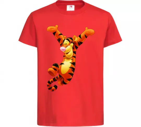 Дитяча футболка Тигра Червоний фото