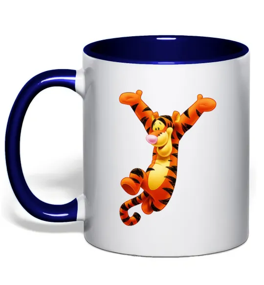 Чашка с цветной ручкой Тигра Глубокий темно-синий фото