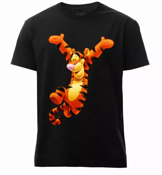 Чоловіча преміум футболка Тигра Чорний фото