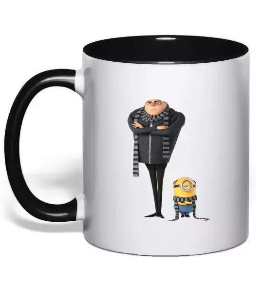 Чашка с цветной ручкой Despicable Me Черный фото