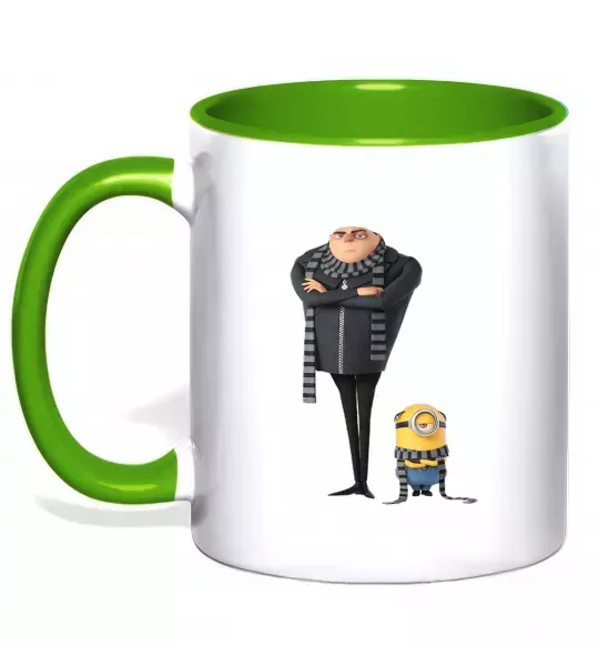 Чашка с цветной ручкой Despicable Me Зеленый фото