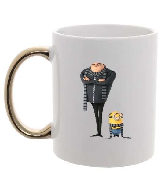 Чашка с цветной ручкой Despicable Me Золото фото