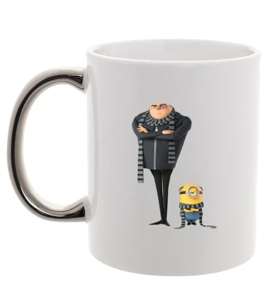 Чашка с цветной ручкой Despicable Me Серебро фото