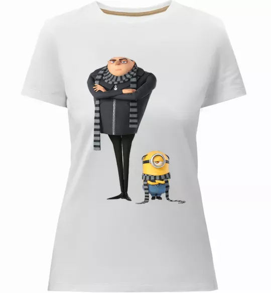 Женская премиум футболка Despicable Me Белый фото