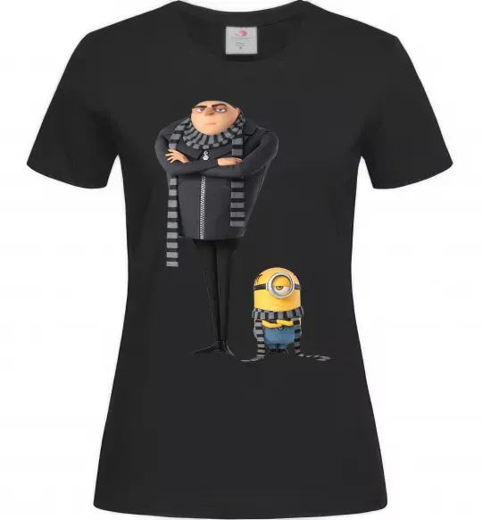 Жіноча футболка Despicable Me Чорний фото
