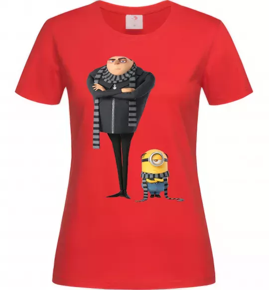 Жіноча футболка Despicable Me Червоний фото