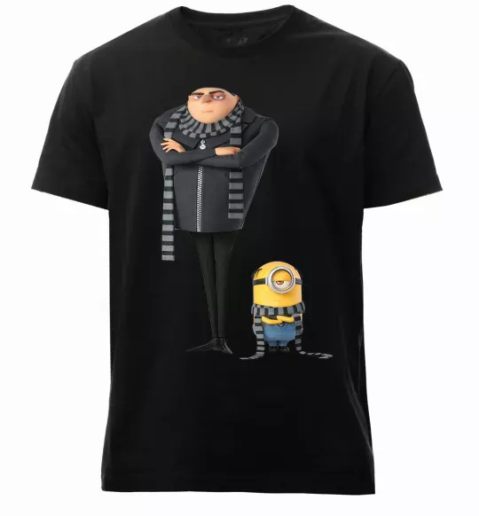 Чоловіча преміум футболка Despicable Me Чорний фото
