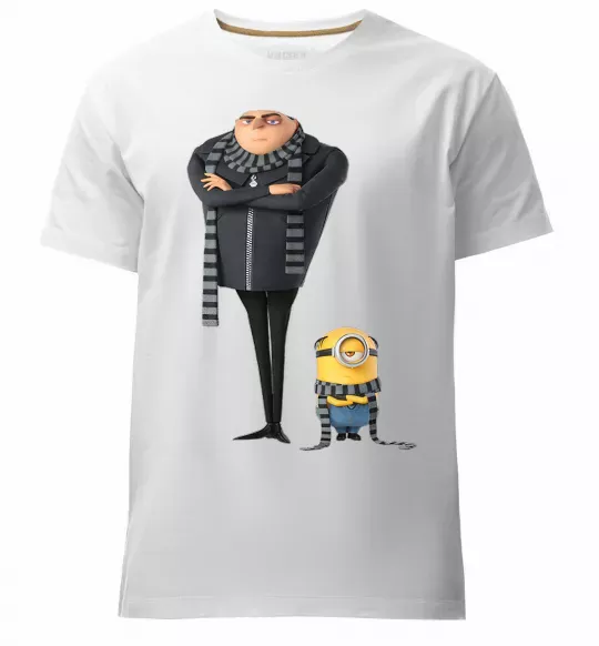 Чоловіча преміум футболка Despicable Me Білий фото