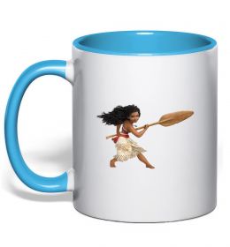 Чашка с цветной ручкой Moana