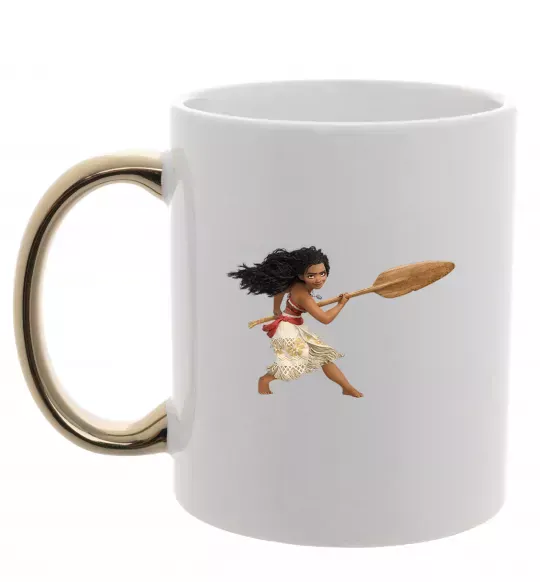 Чашка с цветной ручкой Moana Золото фото