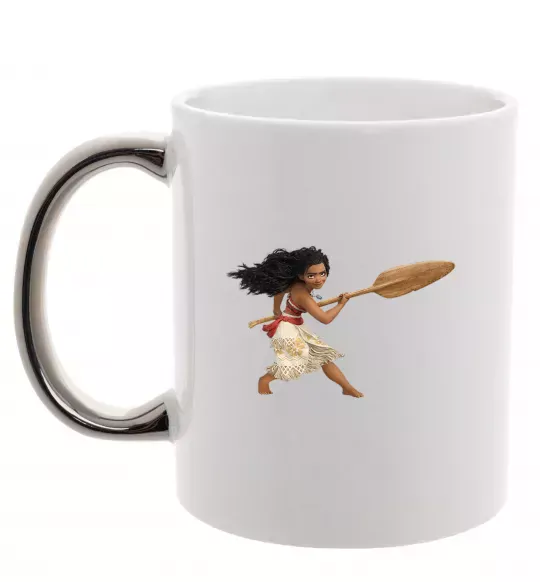 Чашка с цветной ручкой Moana Серебро фото