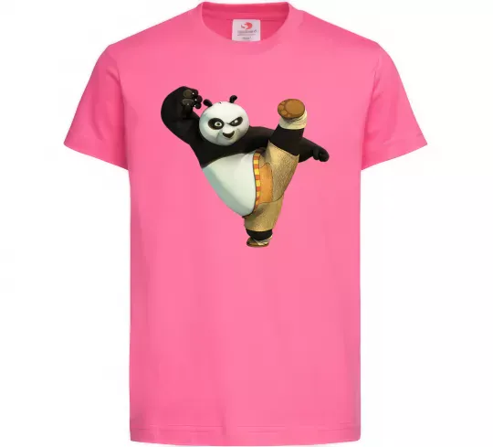 Детская футболка Kung Fu Panda Ярко-розовый фото