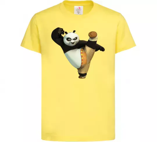 Детская футболка Kung Fu Panda Лимонный фото