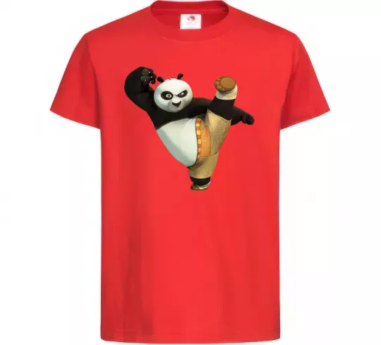Детская футболка Kung Fu Panda Красный фото
