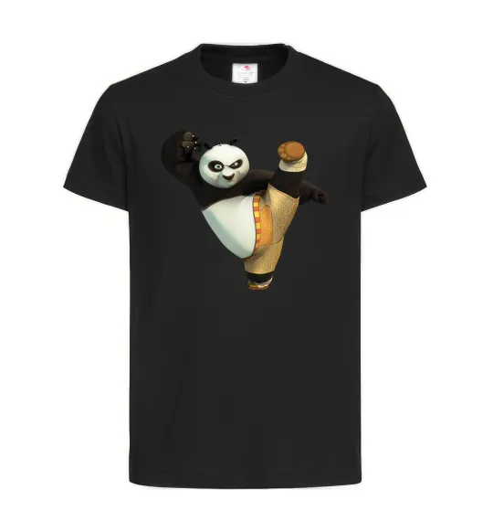 Детская футболка Kung Fu Panda Черный фото