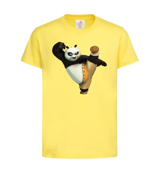 Детская футболка Kung Fu Panda Лимонный фото
