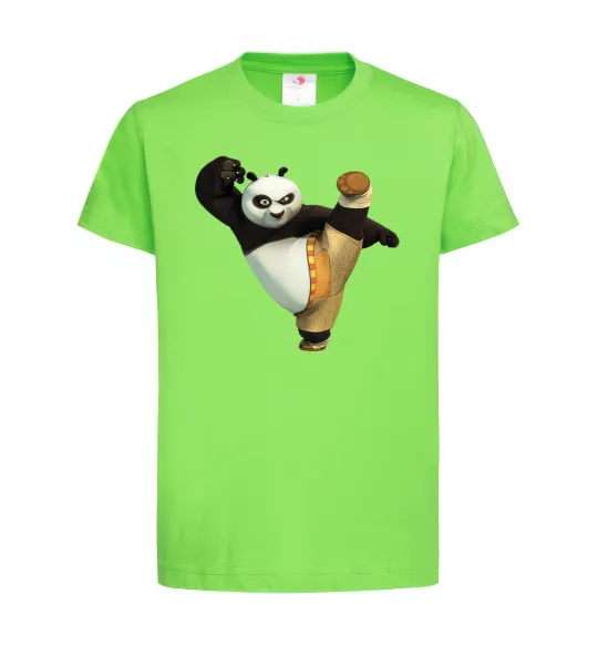 Детская футболка Kung Fu Panda Лаймовый фото