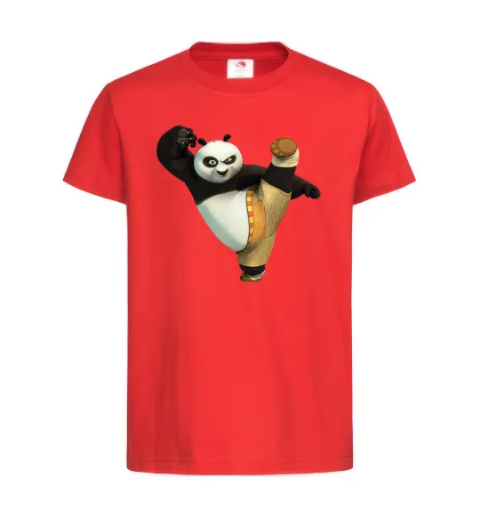 Детская футболка Kung Fu Panda Красный фото