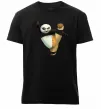 Мужская премиум футболка Kung Fu Panda Черный фото