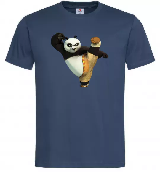 Чоловіча футболка Kung Fu Panda Темно-синій фото
