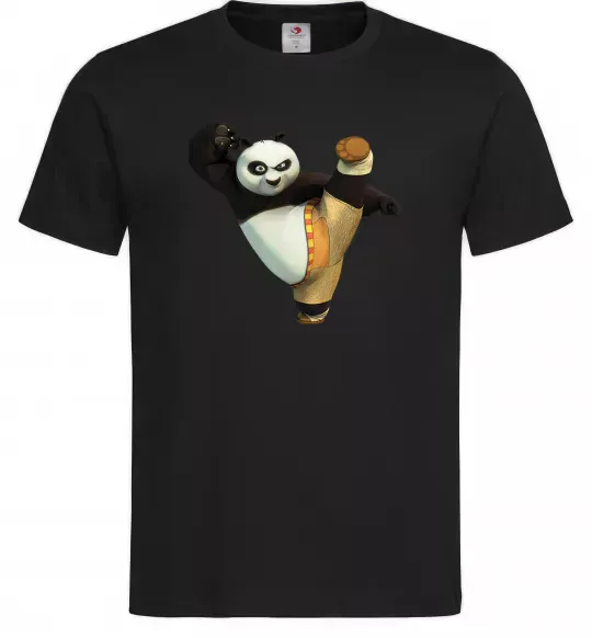 Чоловіча футболка Kung Fu Panda Чорний фото