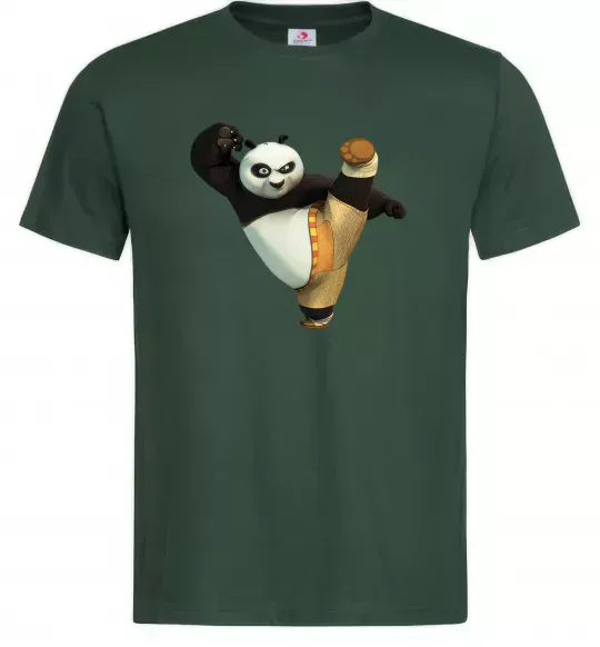 Чоловіча футболка Kung Fu Panda Темно-зелений фото