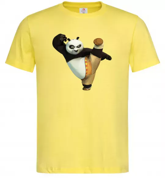 Чоловіча футболка Kung Fu Panda Лимонний фото