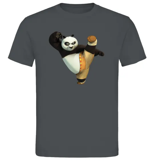 Чоловіча футболка Kung Fu Panda Графіт фото