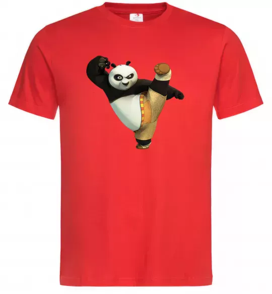 Чоловіча футболка Kung Fu Panda Червоний фото