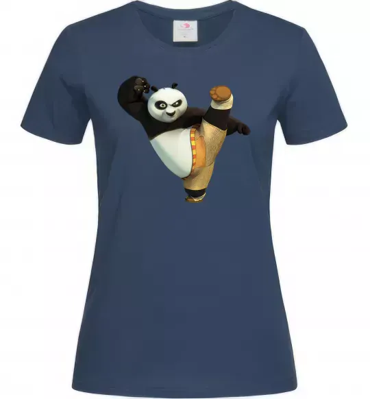 Жіноча футболка Kung Fu Panda Темно-синій фото